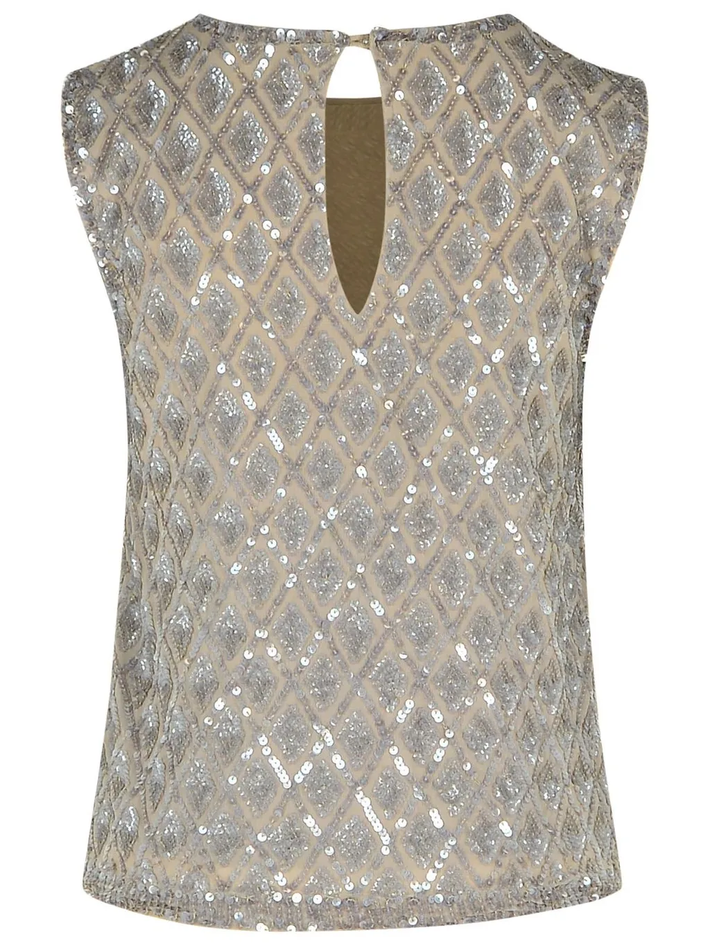 P.A.R.O.S.H. Sequin Detailed Sleeveless Top