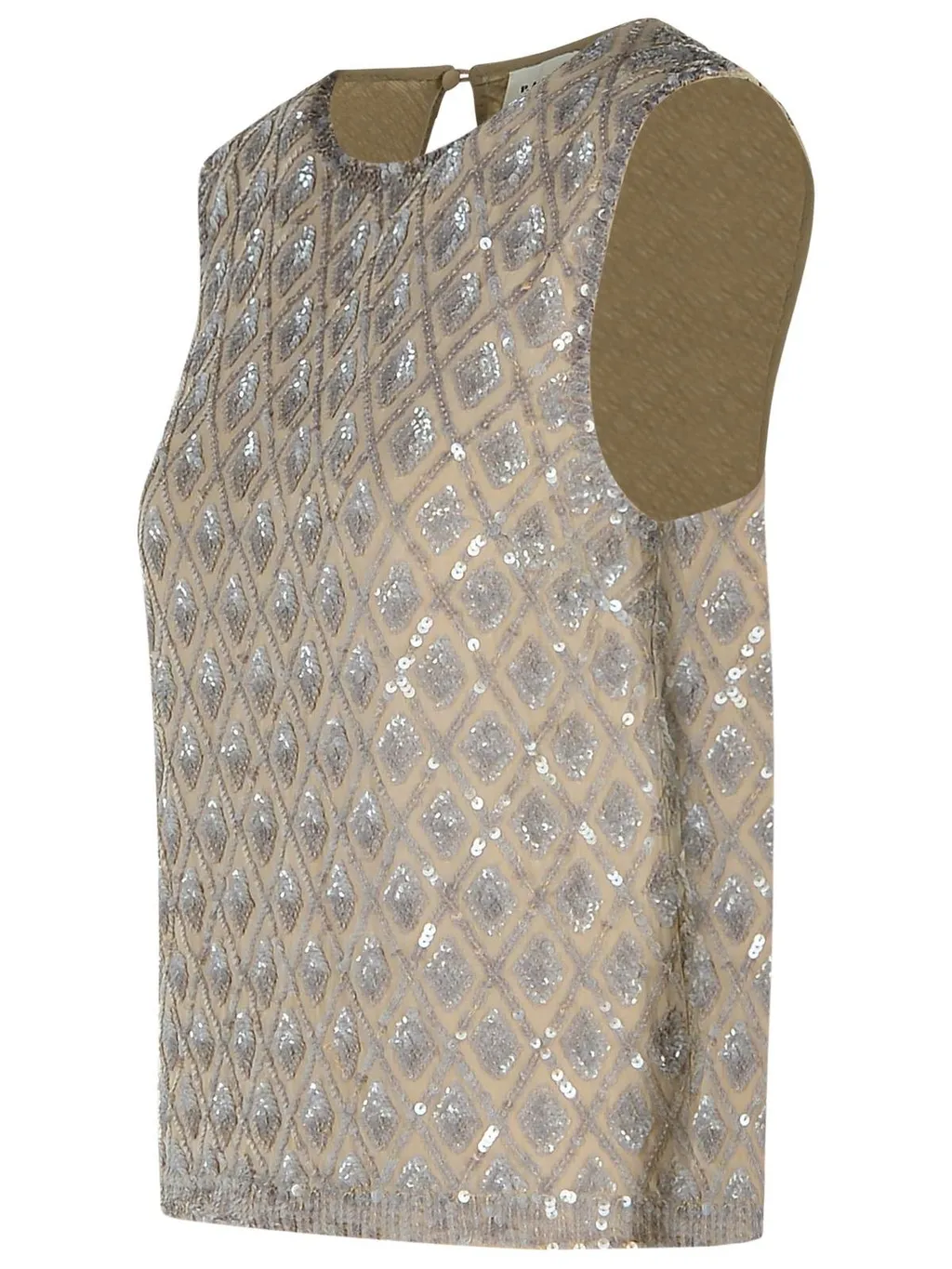 P.A.R.O.S.H. Sequin Detailed Sleeveless Top