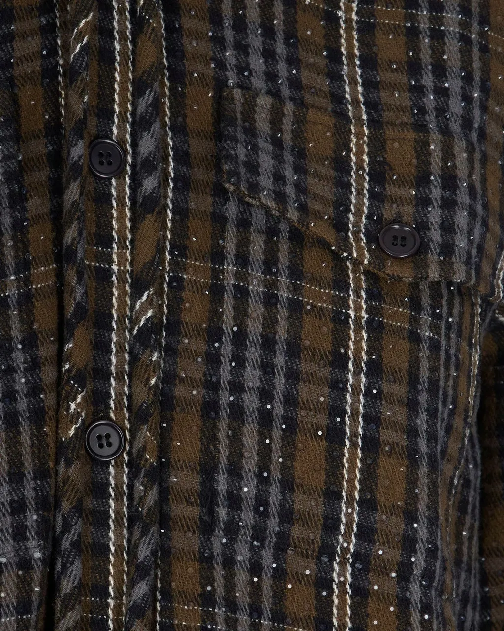P.A.R.O.S.H. Embellished Hooded Checked Shirt