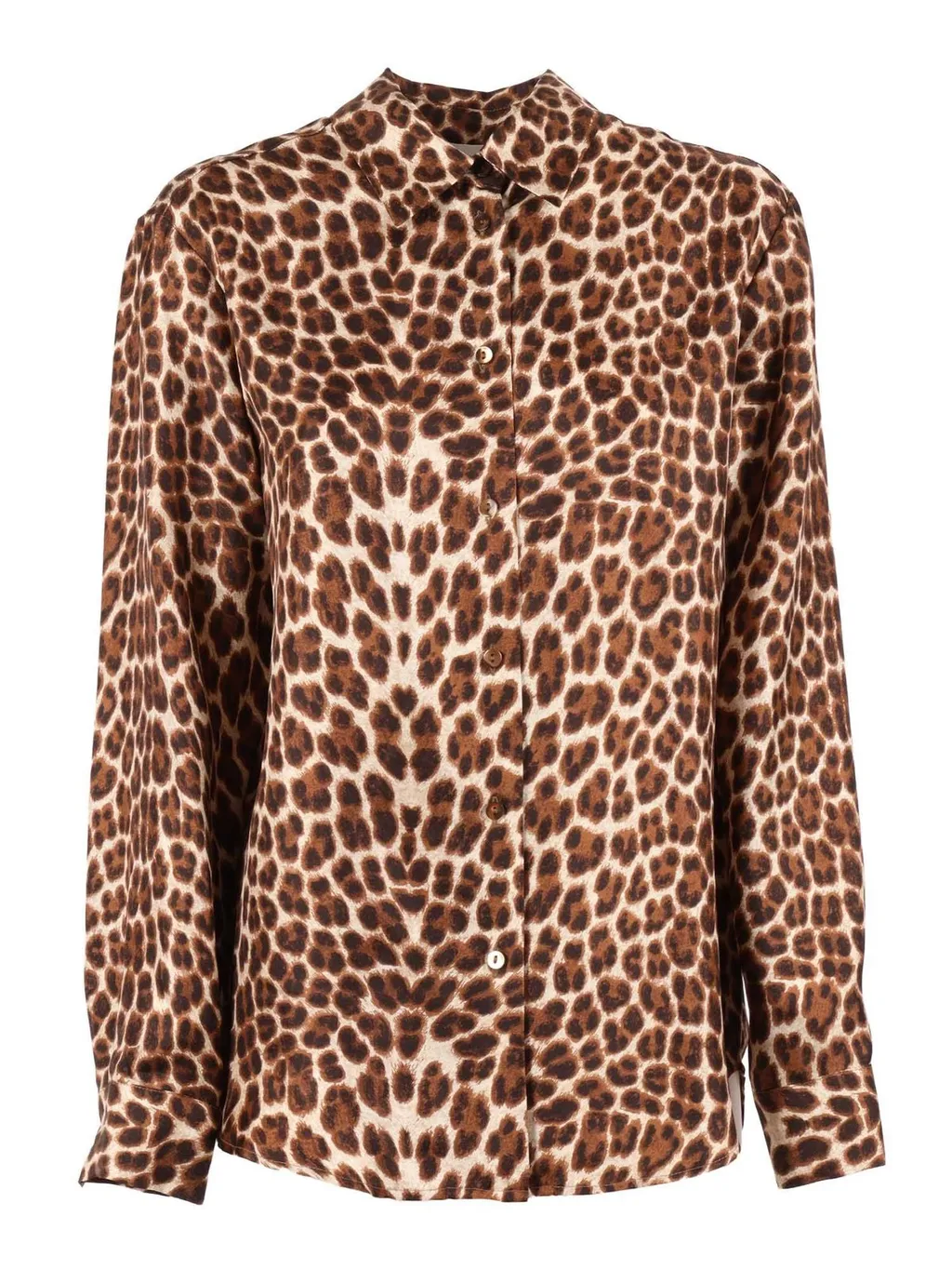 P.A.R.O.S.H. Leopard Print Long-Sleeve Shirt