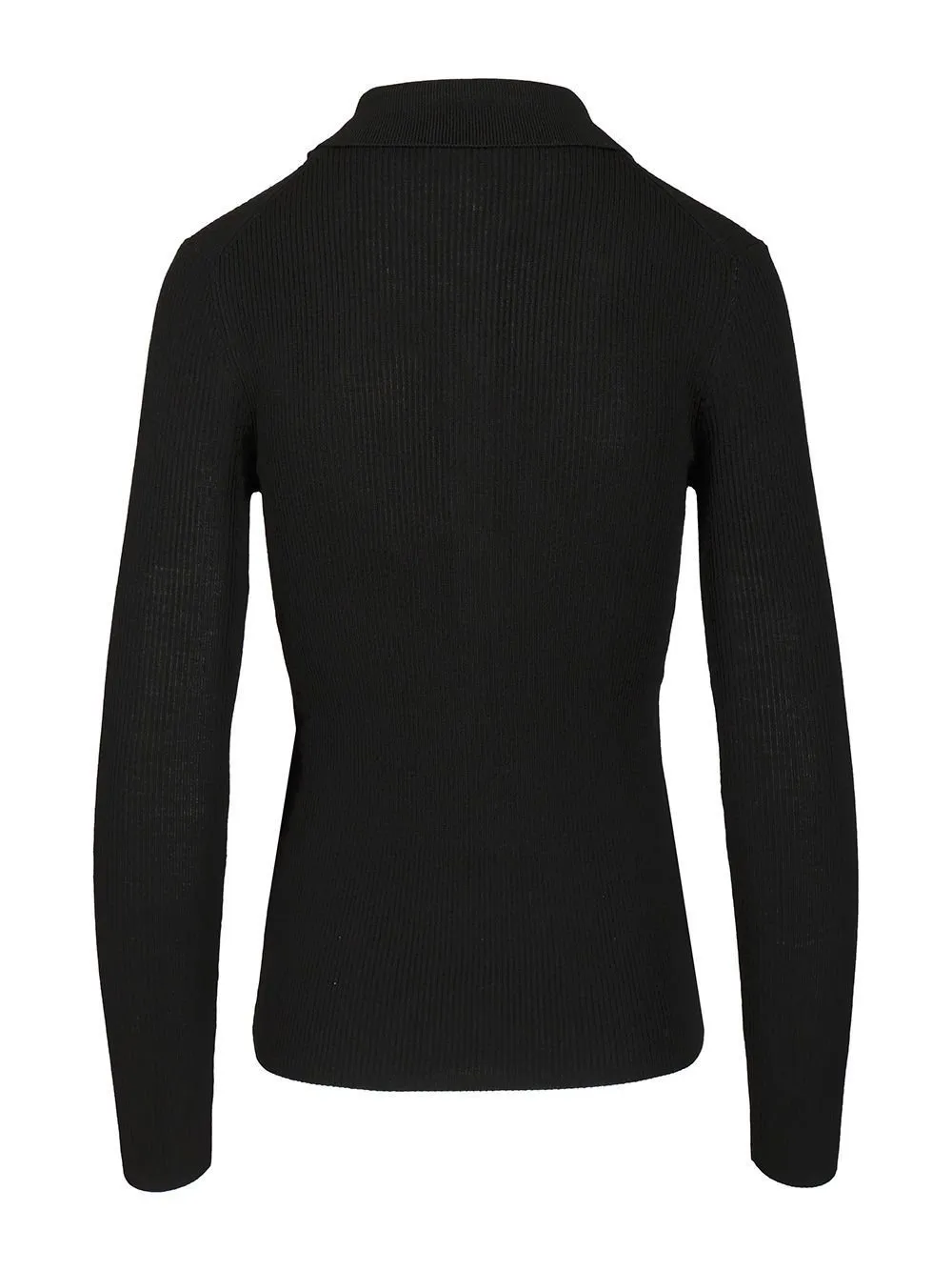 P.A.R.O.S.H. Long Sleeved Ribbed Polo Shirt