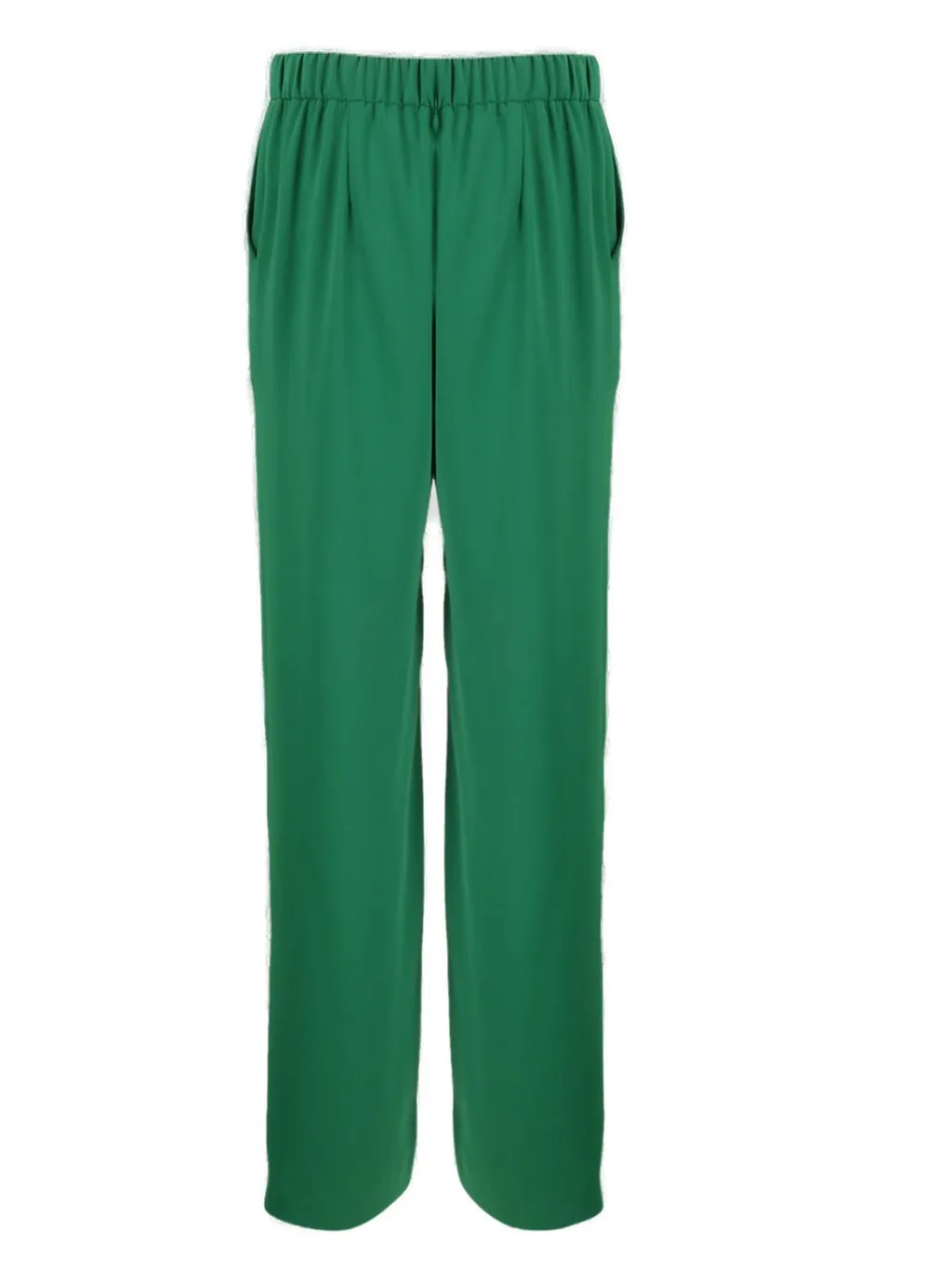P.A.R.O.S.H. Elastic Waist Wide-Leg Trousers