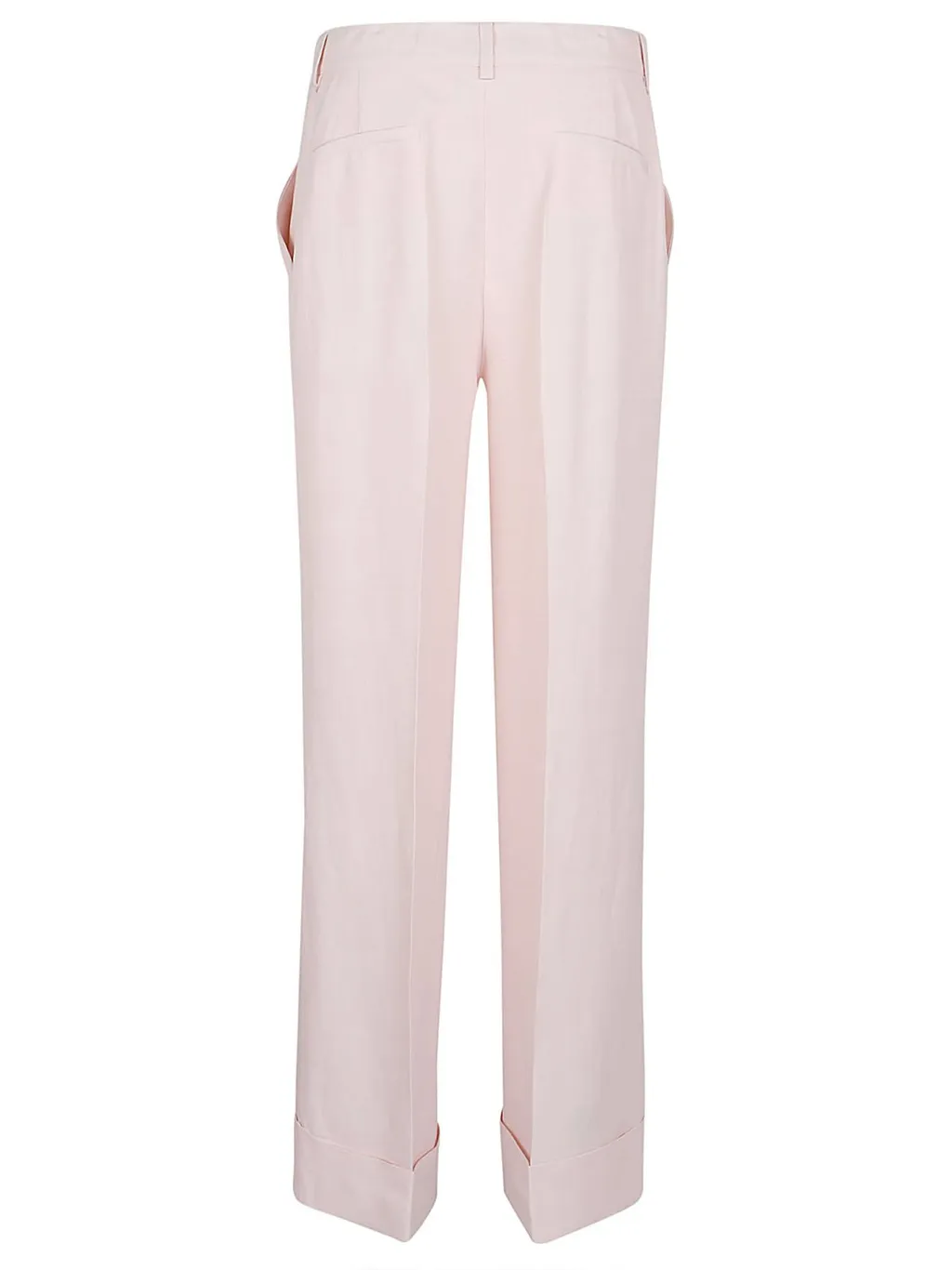 P.A.R.O.S.H. Pressed-Crease Wide Leg Pants