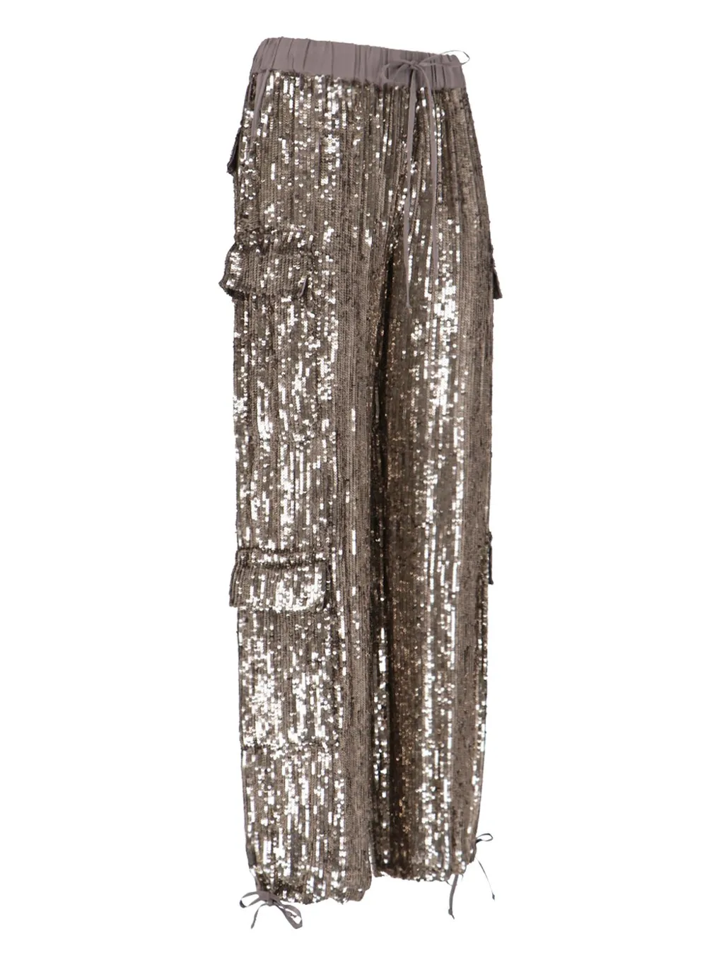 P.A.R.O.S.H. Sequin Embellished Cargo Pants