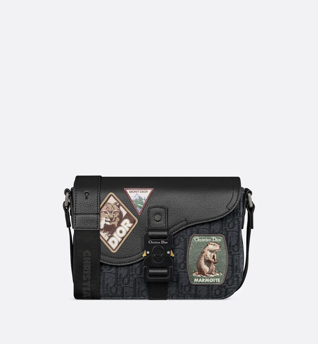 Small Saddle Messenger Bag With Flap