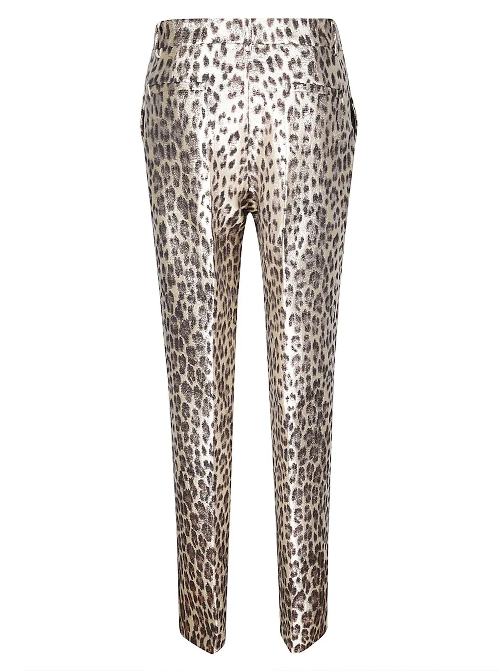 P.A.R.O.S.H. Leopard Printed Straight-Leg Pants