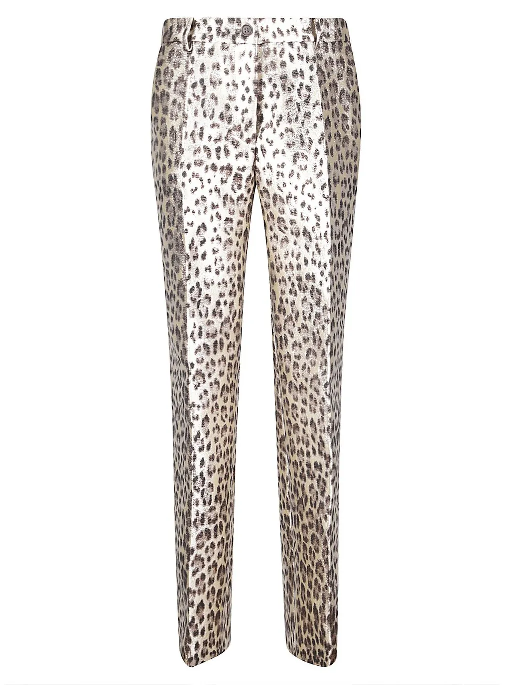 P.A.R.O.S.H. Leopard Printed Straight-Leg Pants
