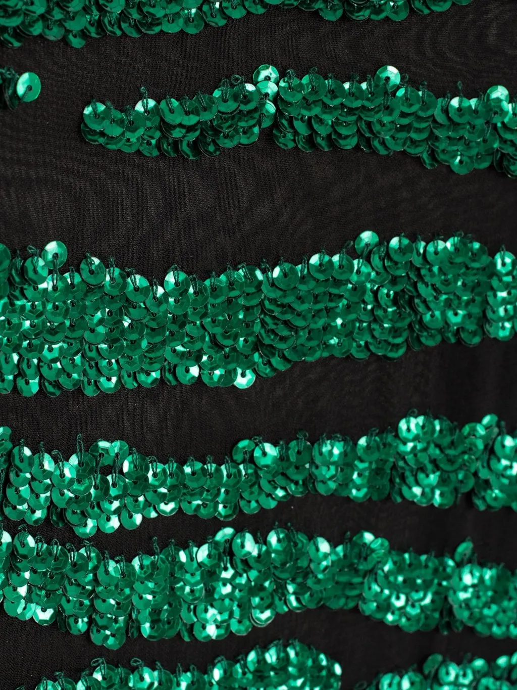 P.A.R.O.S.H. Sequin Embellished Striped Dress
