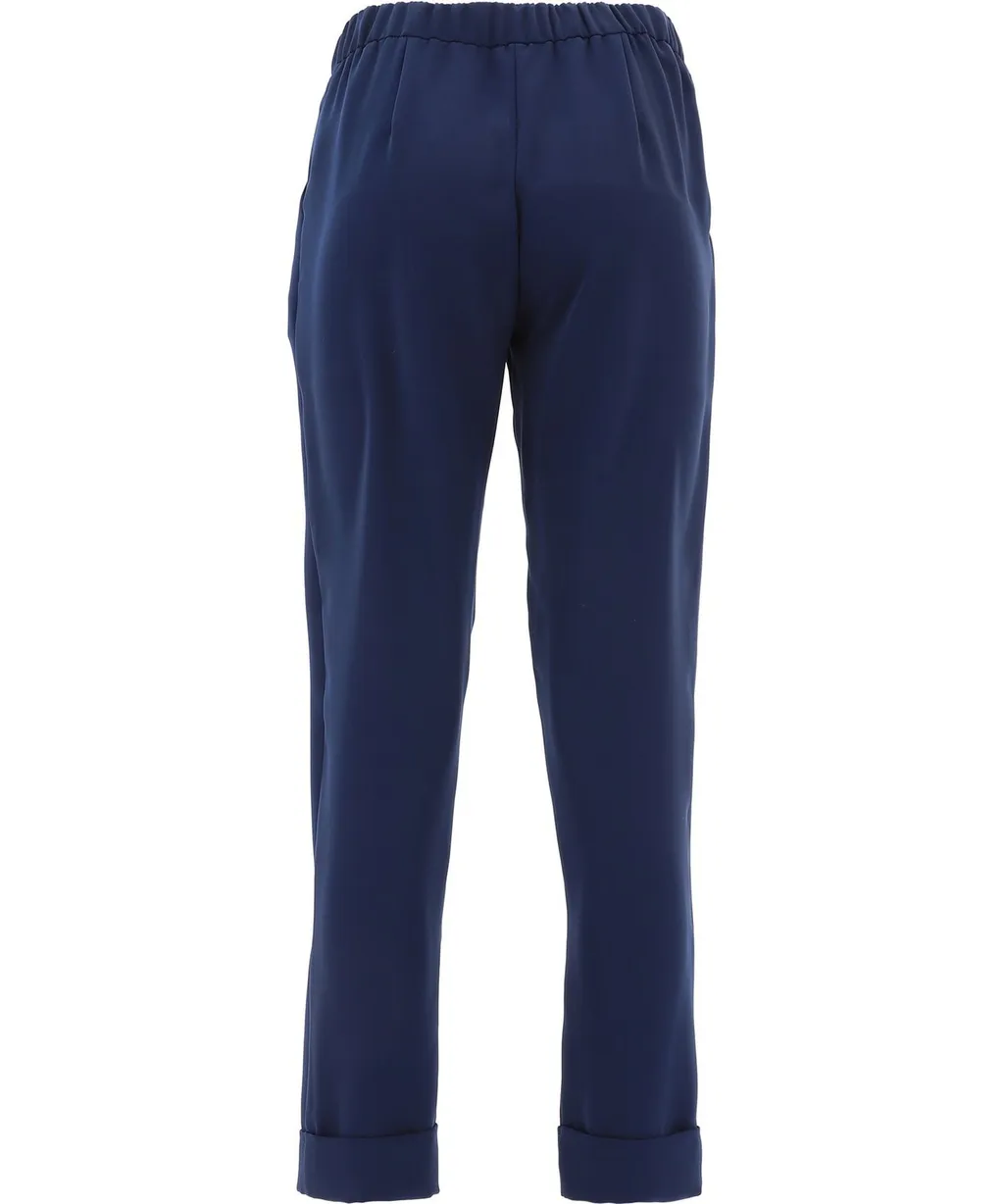 P.A.R.O.S.H. Straight Leg Mid Rise Trousers