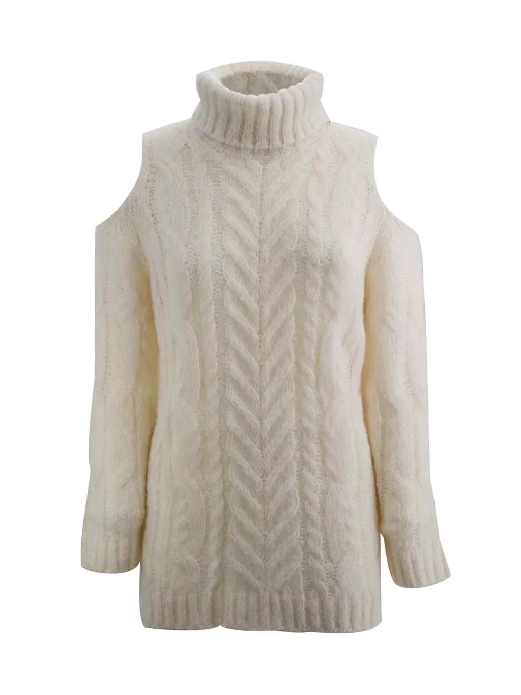 P.A.R.O.S.H. Roll Neck Cold-Shoulder Jumper