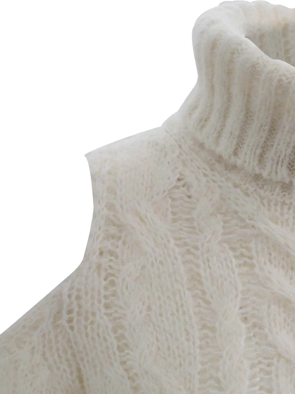 P.A.R.O.S.H. Roll Neck Cold-Shoulder Jumper
