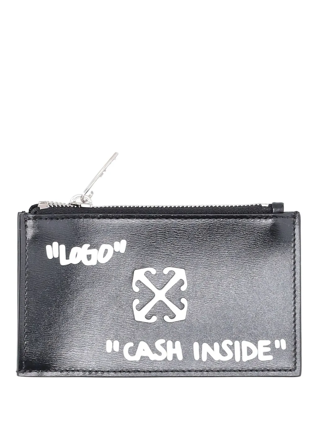 Off-White Jitney Quote Zipped Card Holder