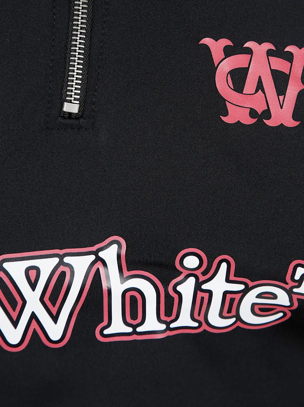 Off-White Logo Printed High Neck Top