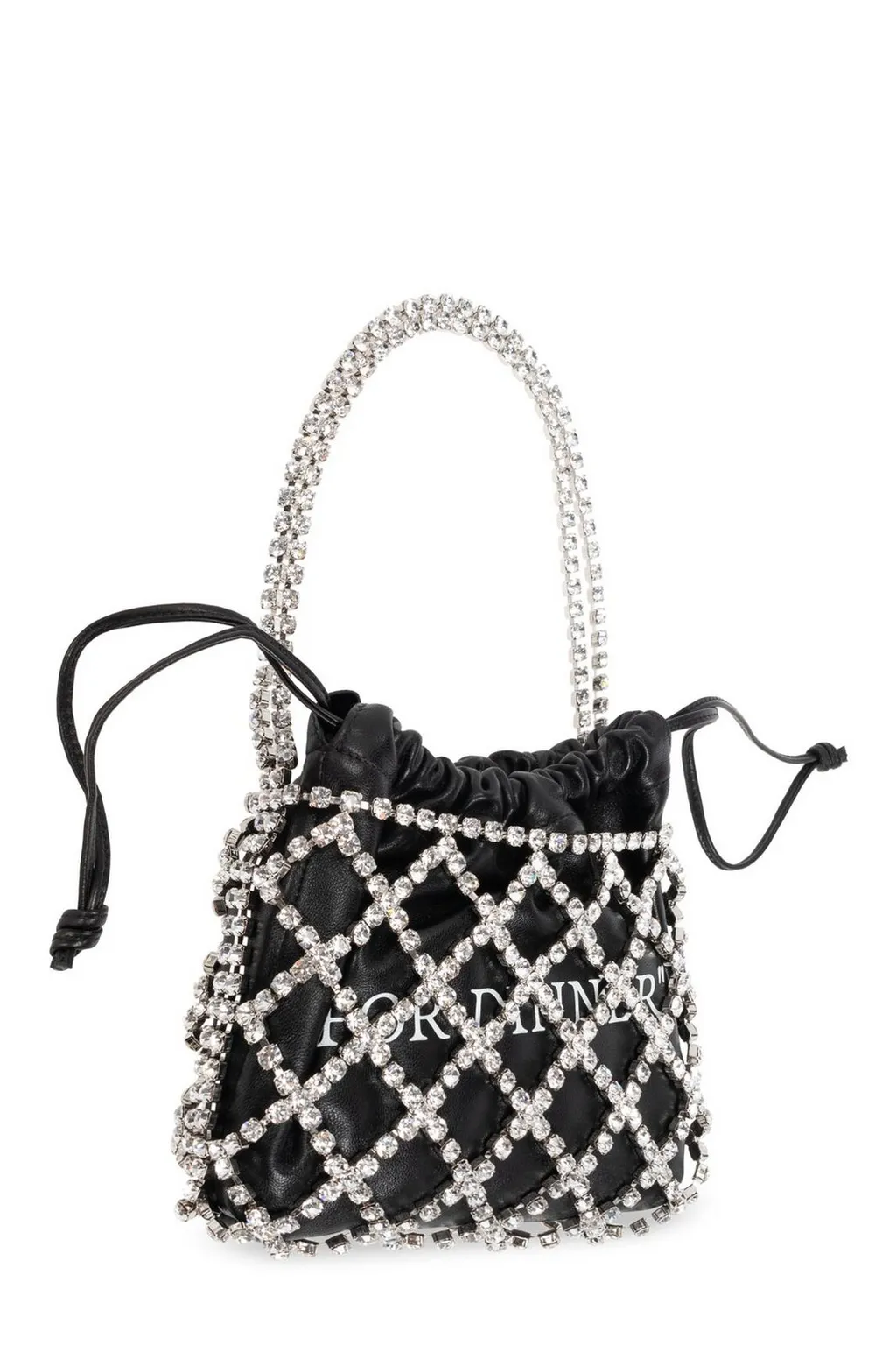 Off-White Embellished Drawstring Tote Bag