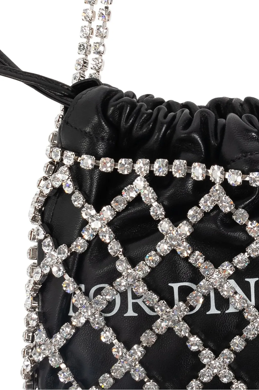 Off-White Embellished Drawstring Tote Bag