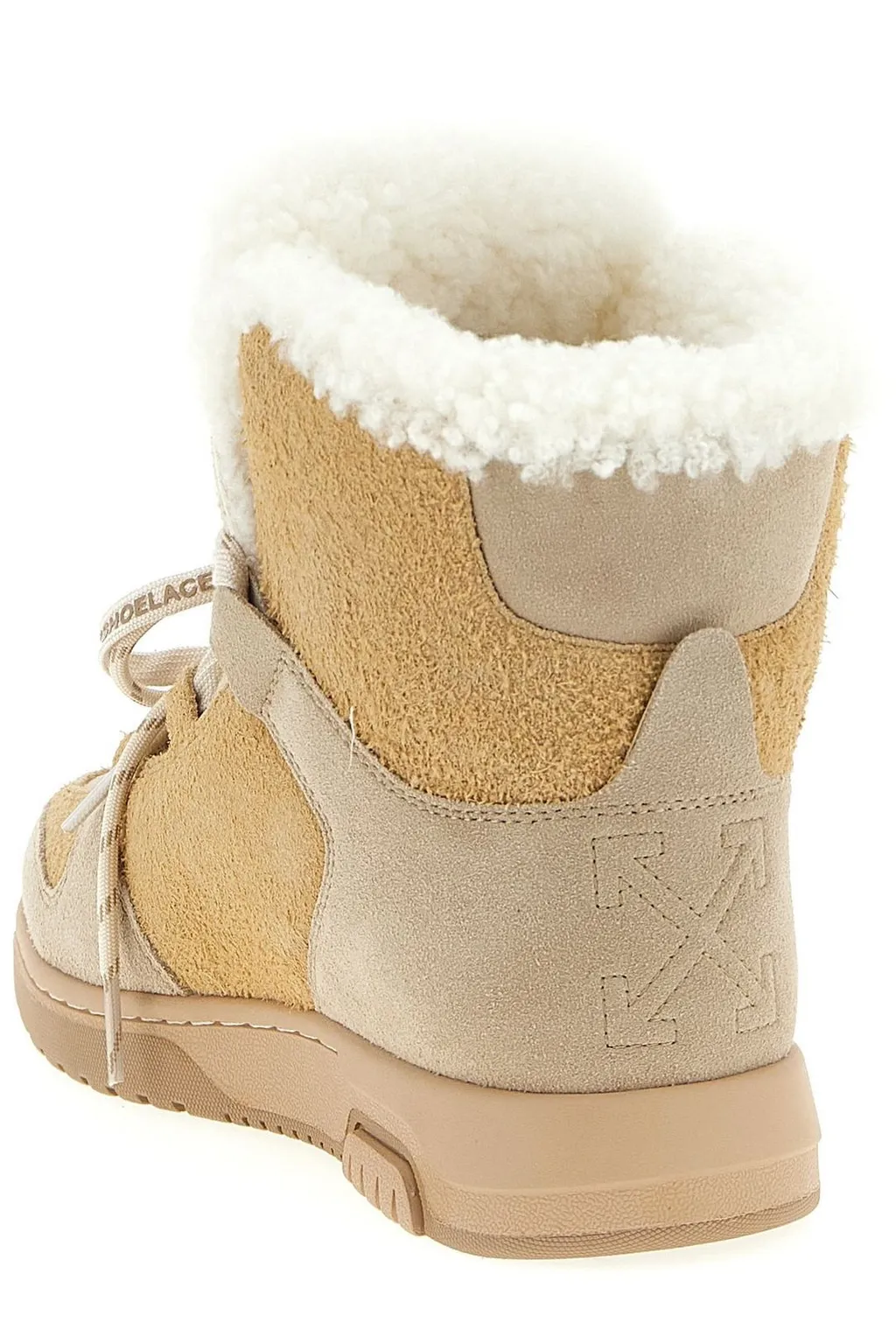 Off-White Winter Lace-Up Ankle Boots