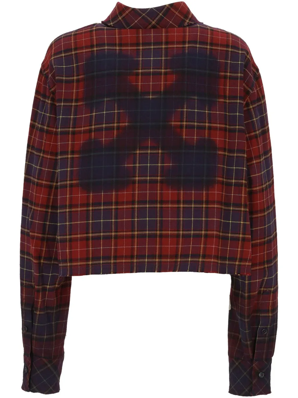 Off-White Checked Long-Sleeved Shirt