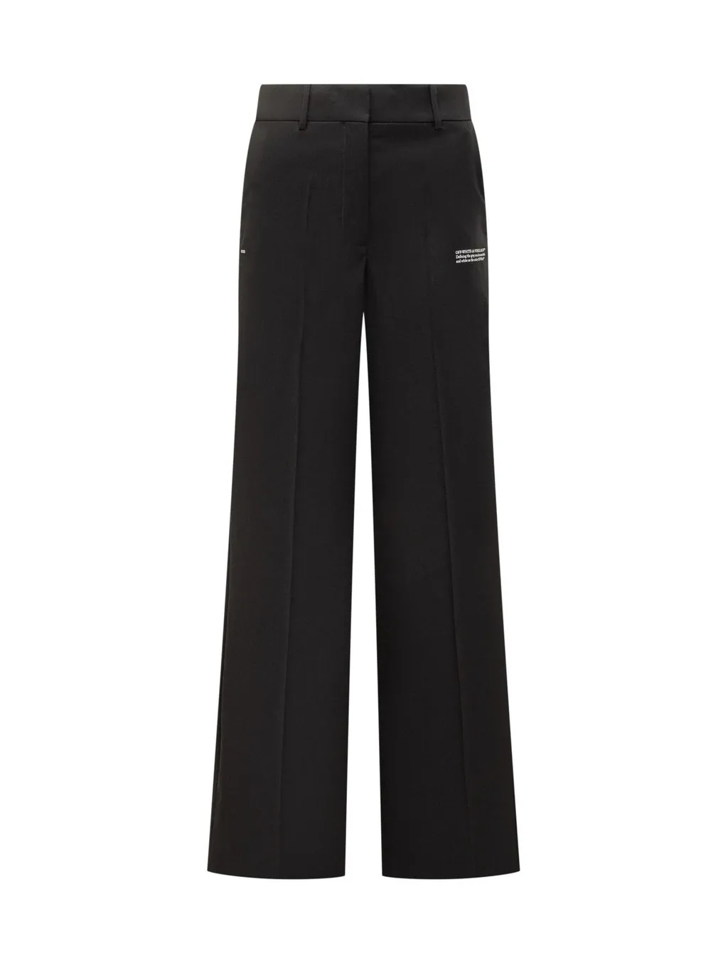 Off-White Pleat Detailed Straight Leg Pants