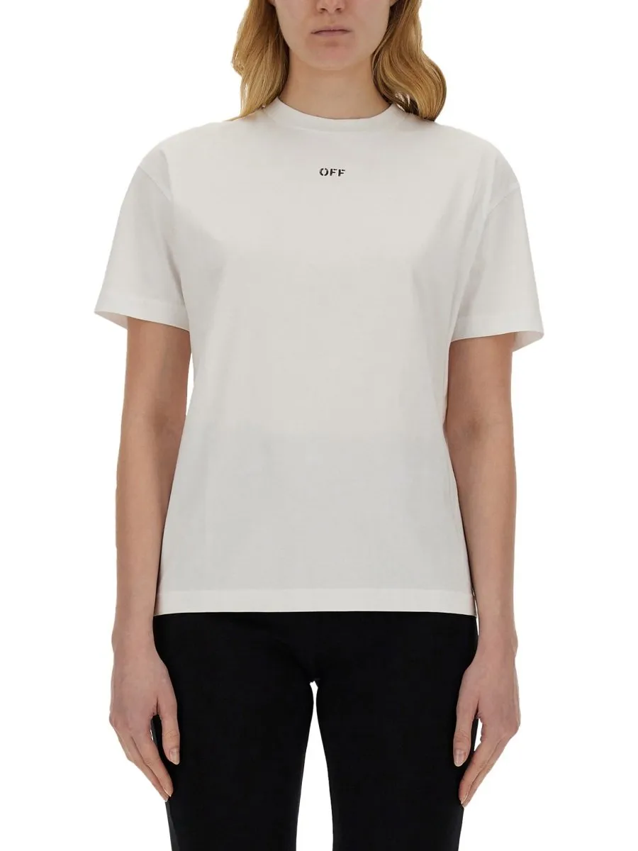 Off-White Diag-Stripe Crewneck T-Shirt