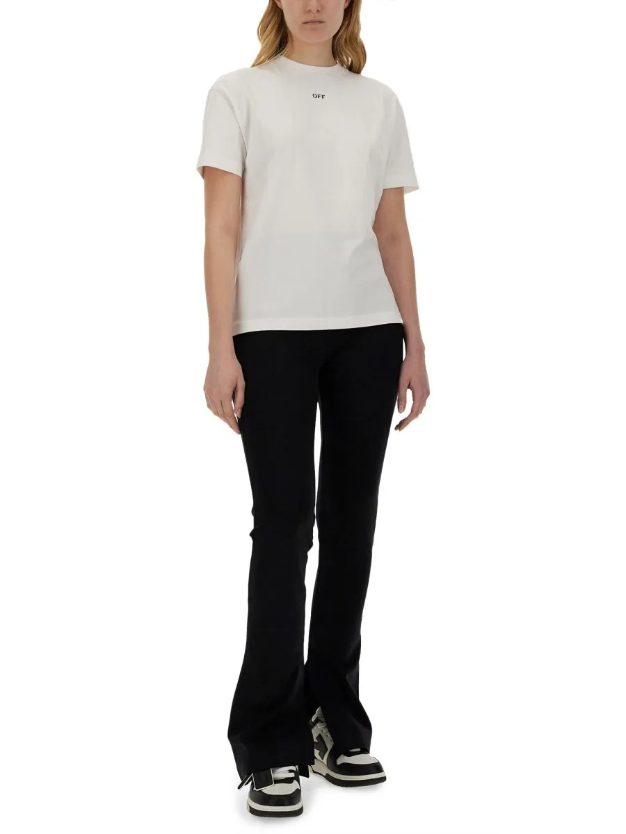 Off-White Diag-Stripe Crewneck T-Shirt