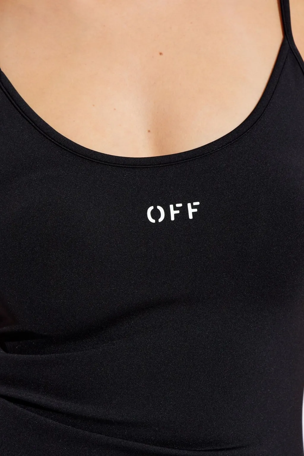 Off-White Logo Embroidered Strappy Midi Dress