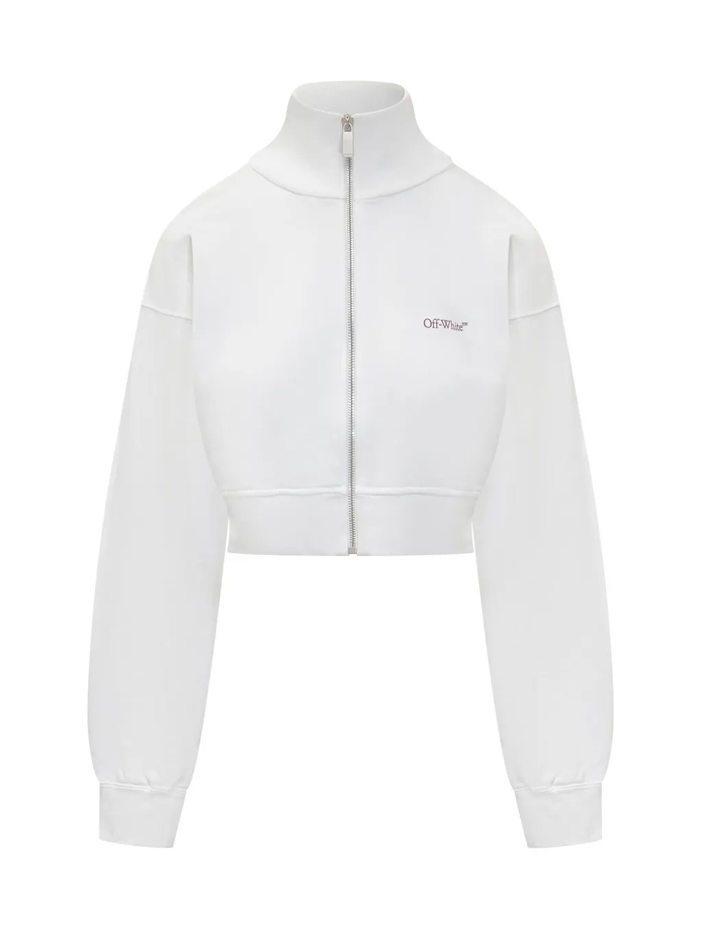 Off-White Logo Printed Zip-Up Sweatshirt
