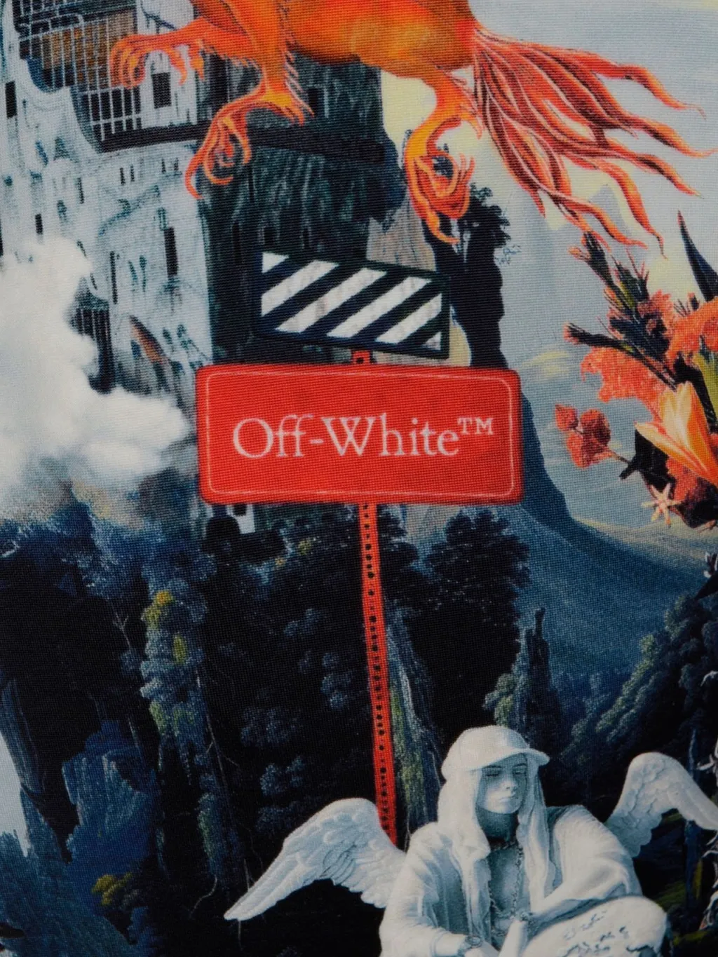 Off-White World Paint Second Skin Mini Dress