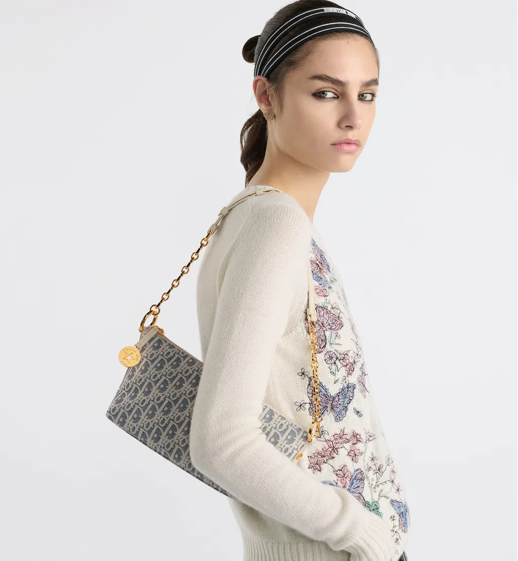 Diorstar Hobo Bag With Chain