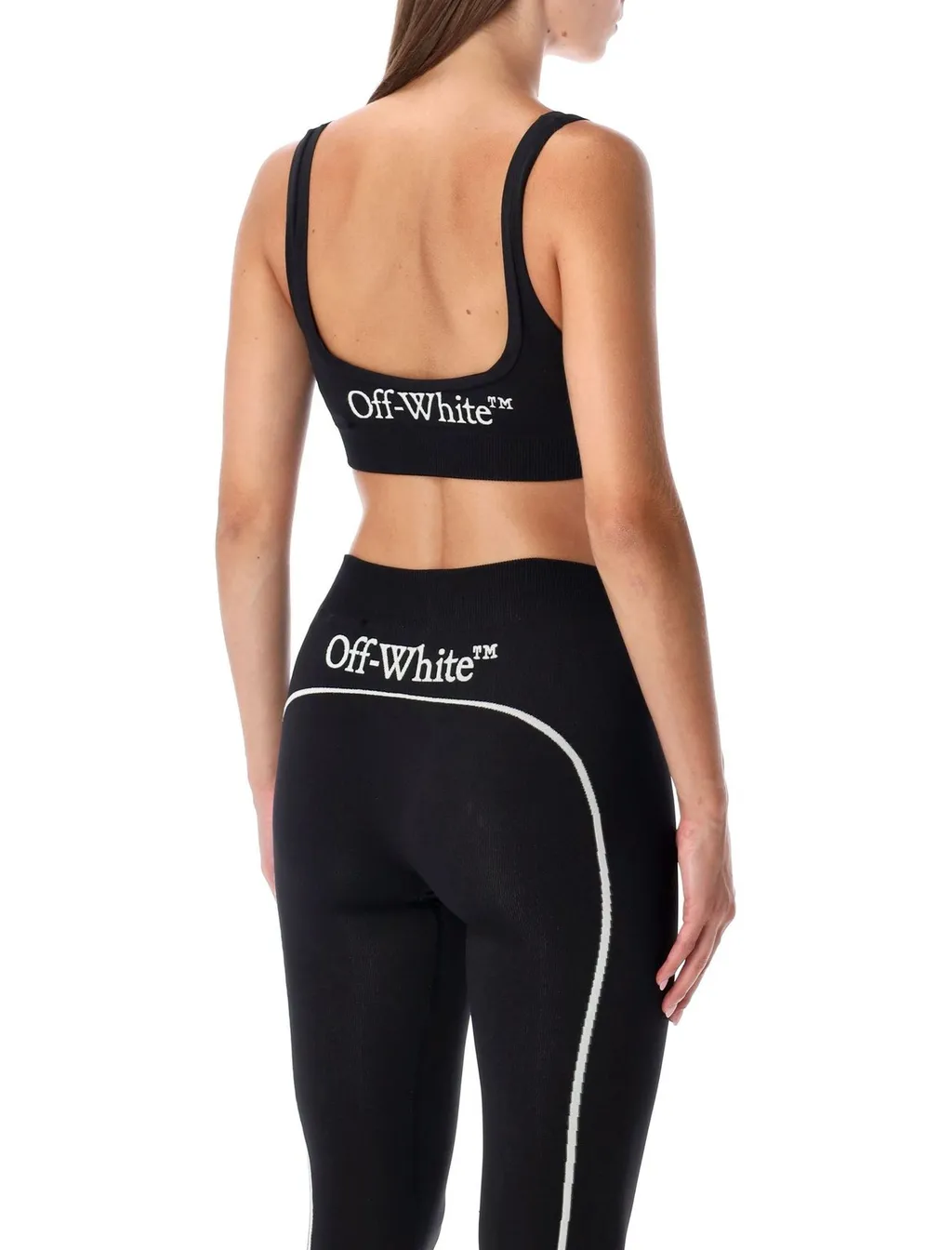 Off-White Logo Detailed Sleeveless Ribbed Top