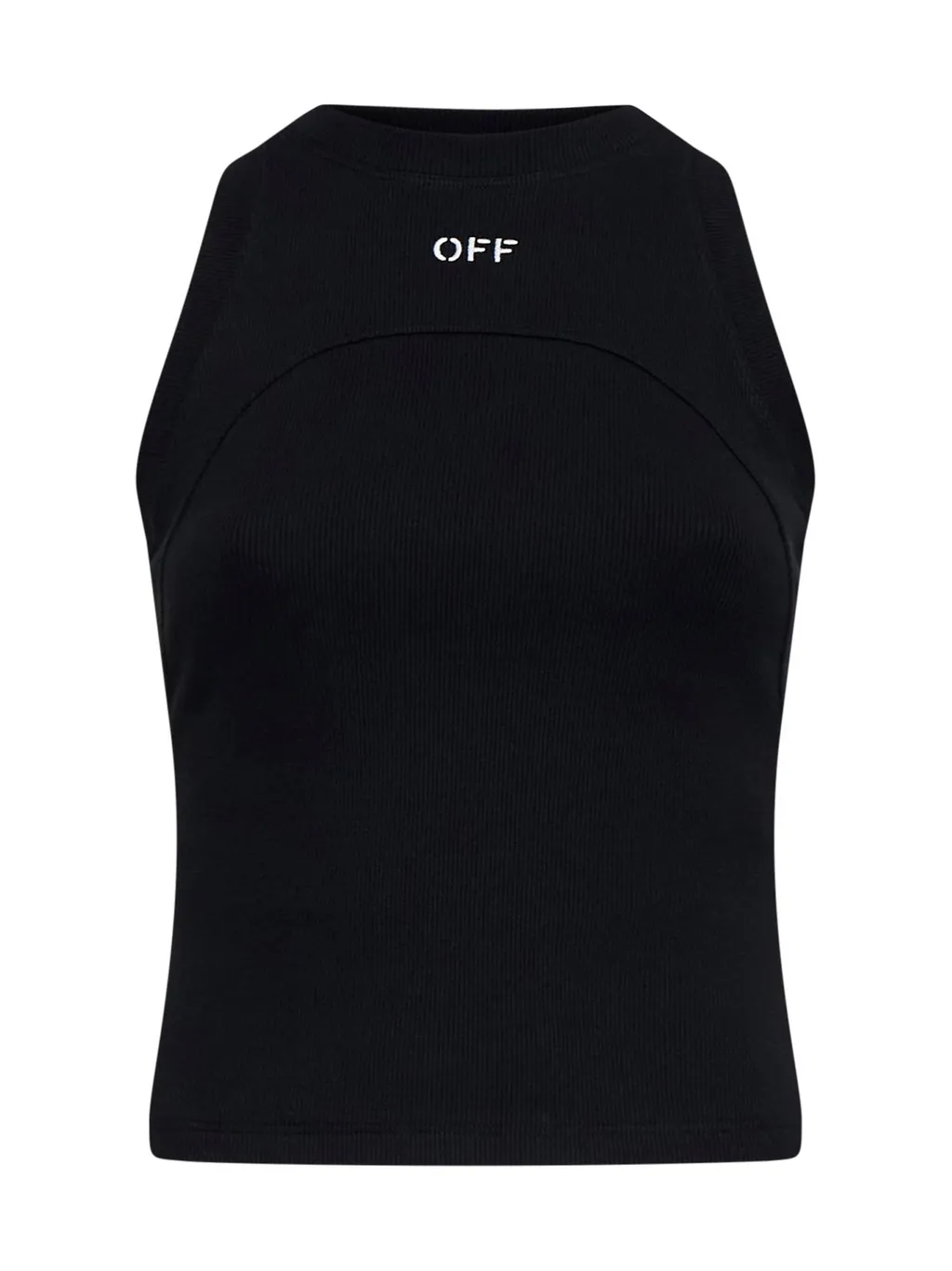 Off-White Crewneck Sleeveless Top