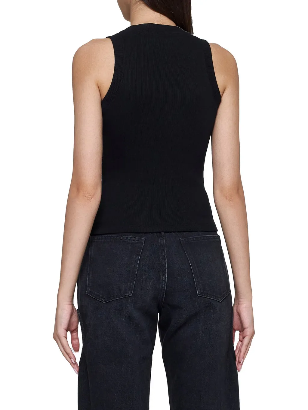 Off-White Crewneck Sleeveless Top