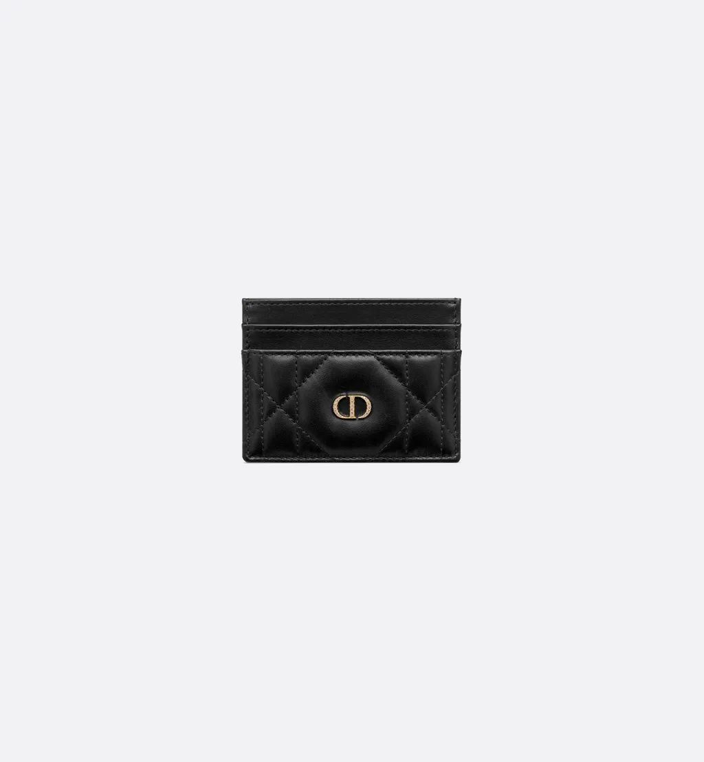 Dior Caro Freesia Card Holder With Crystals