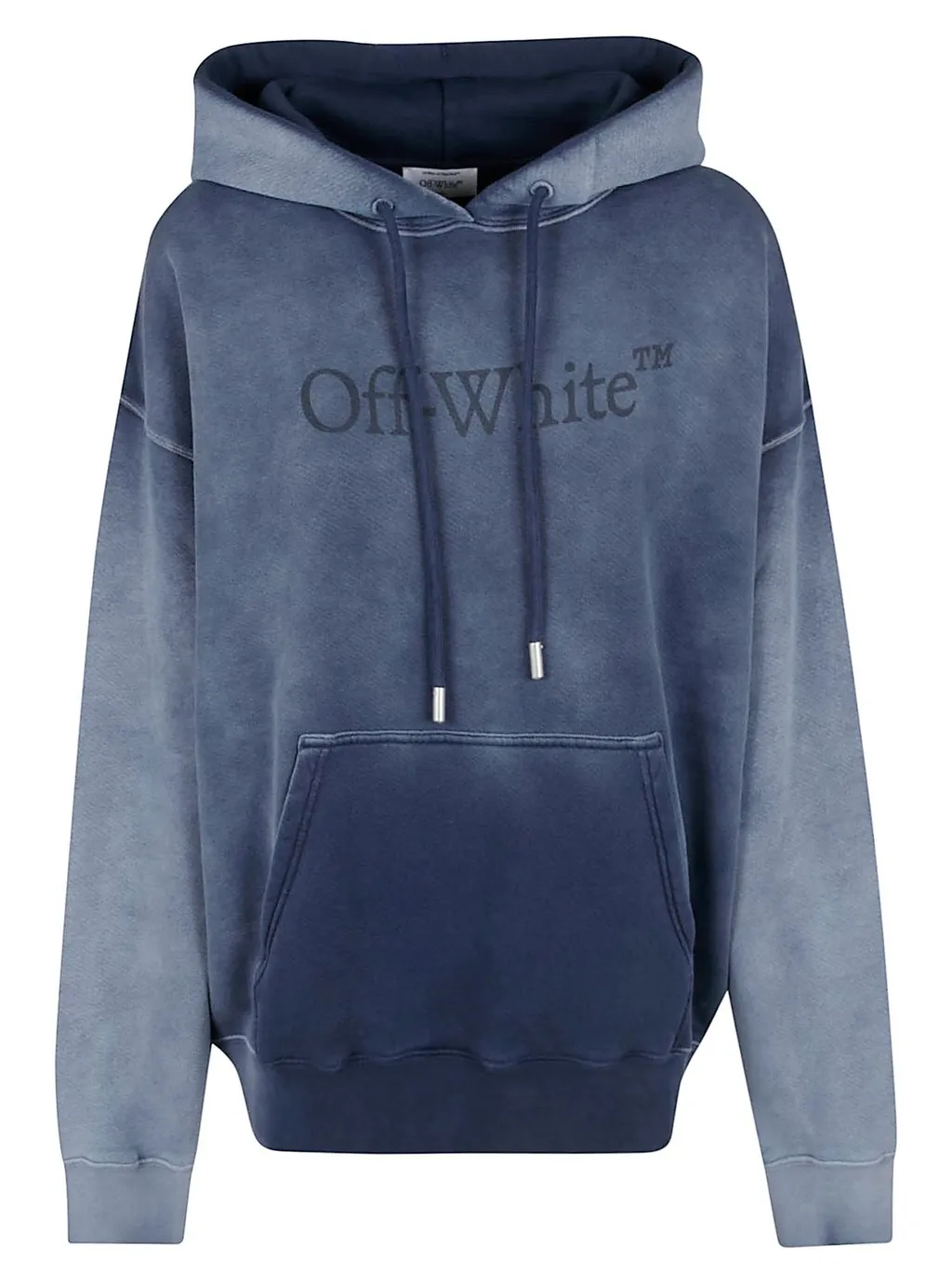 Off-White Logo Printed Drawstring Hoodie