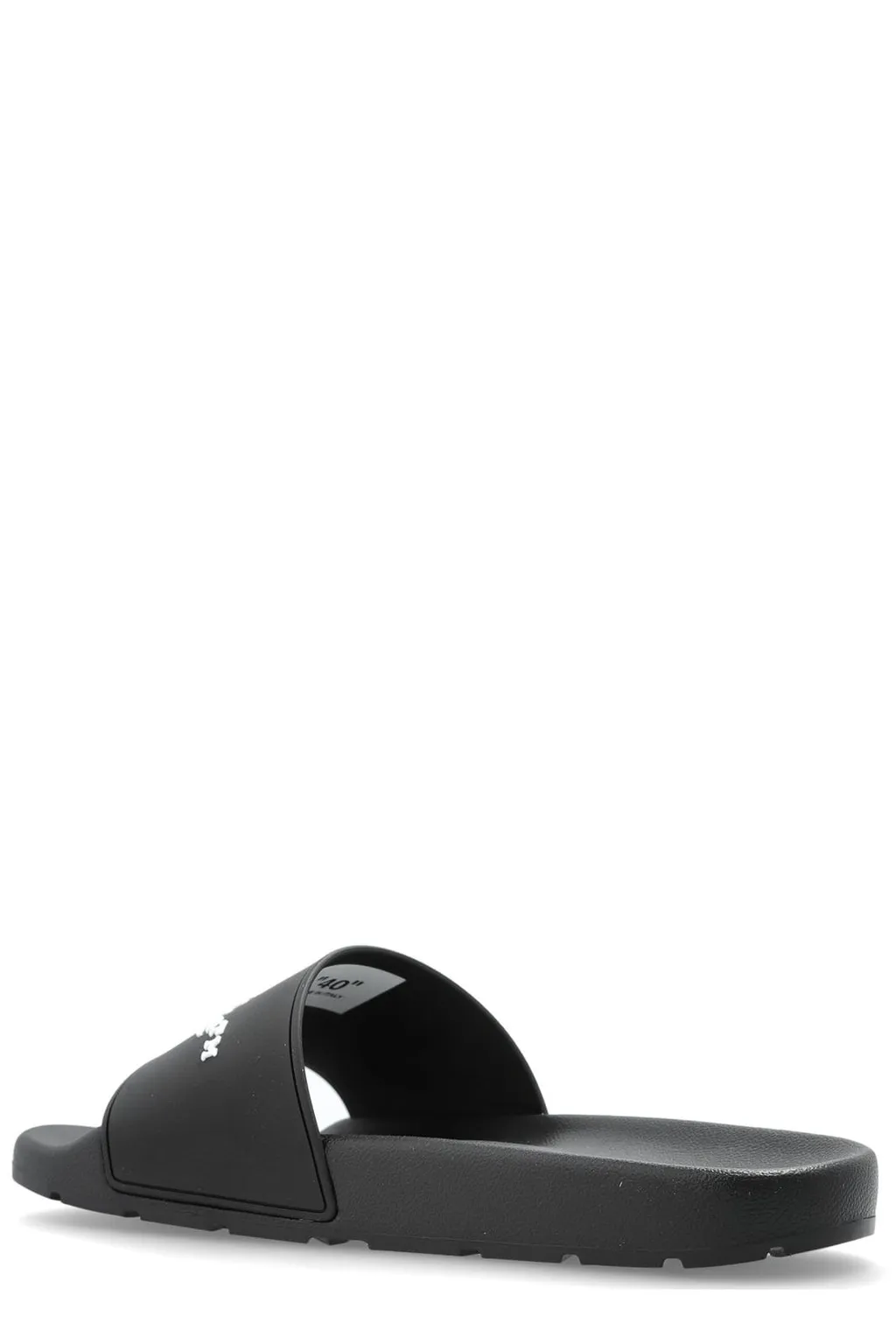 Off-White Logo Embossed Slip-On Slides