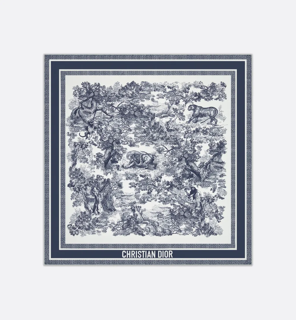 Toile De Jouy Sauvage 90 Square Scarf