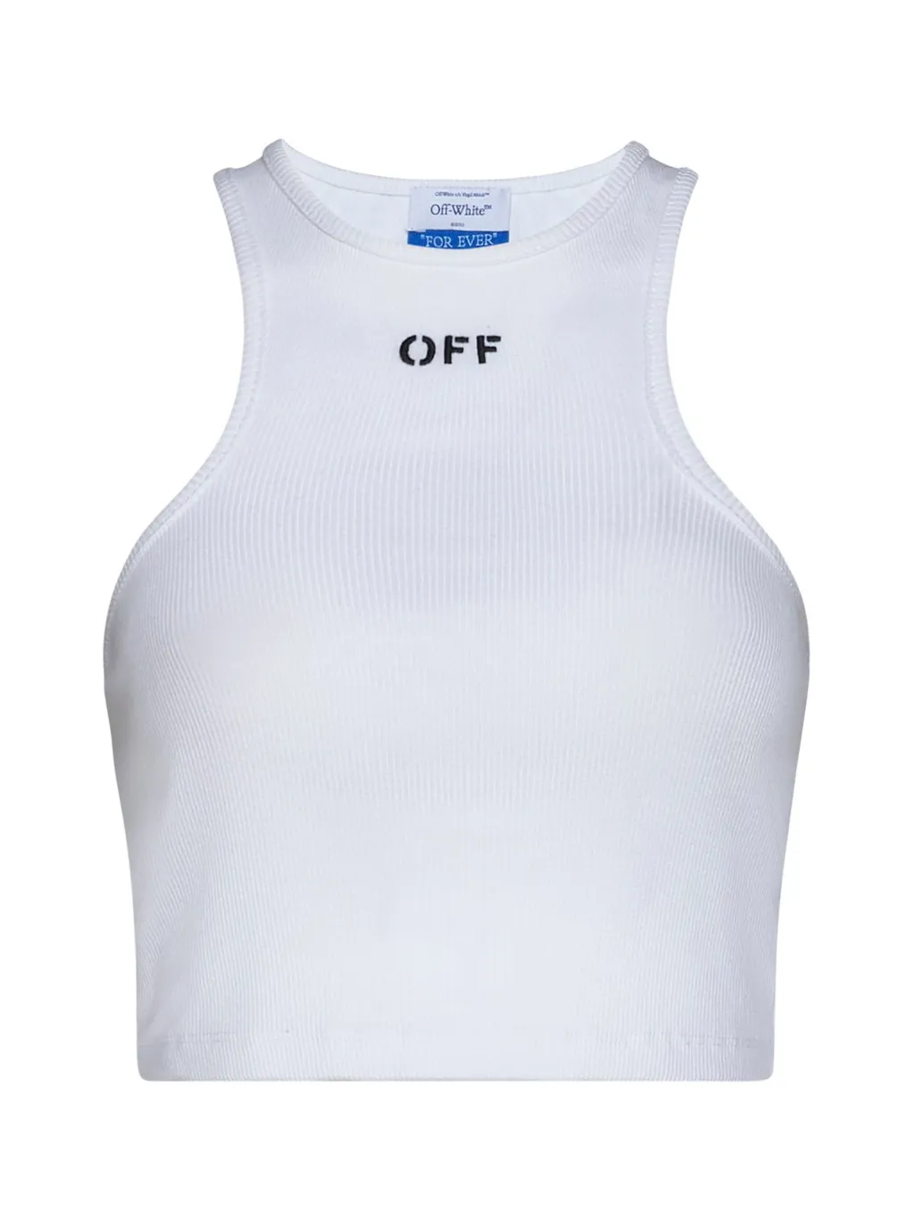 Off-White Off-Stamp Sleeveless Cropped Top