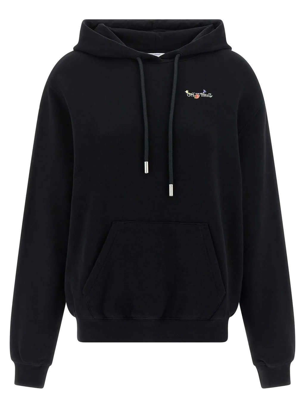 Off-White Logo Printed Drawstring Hoodie