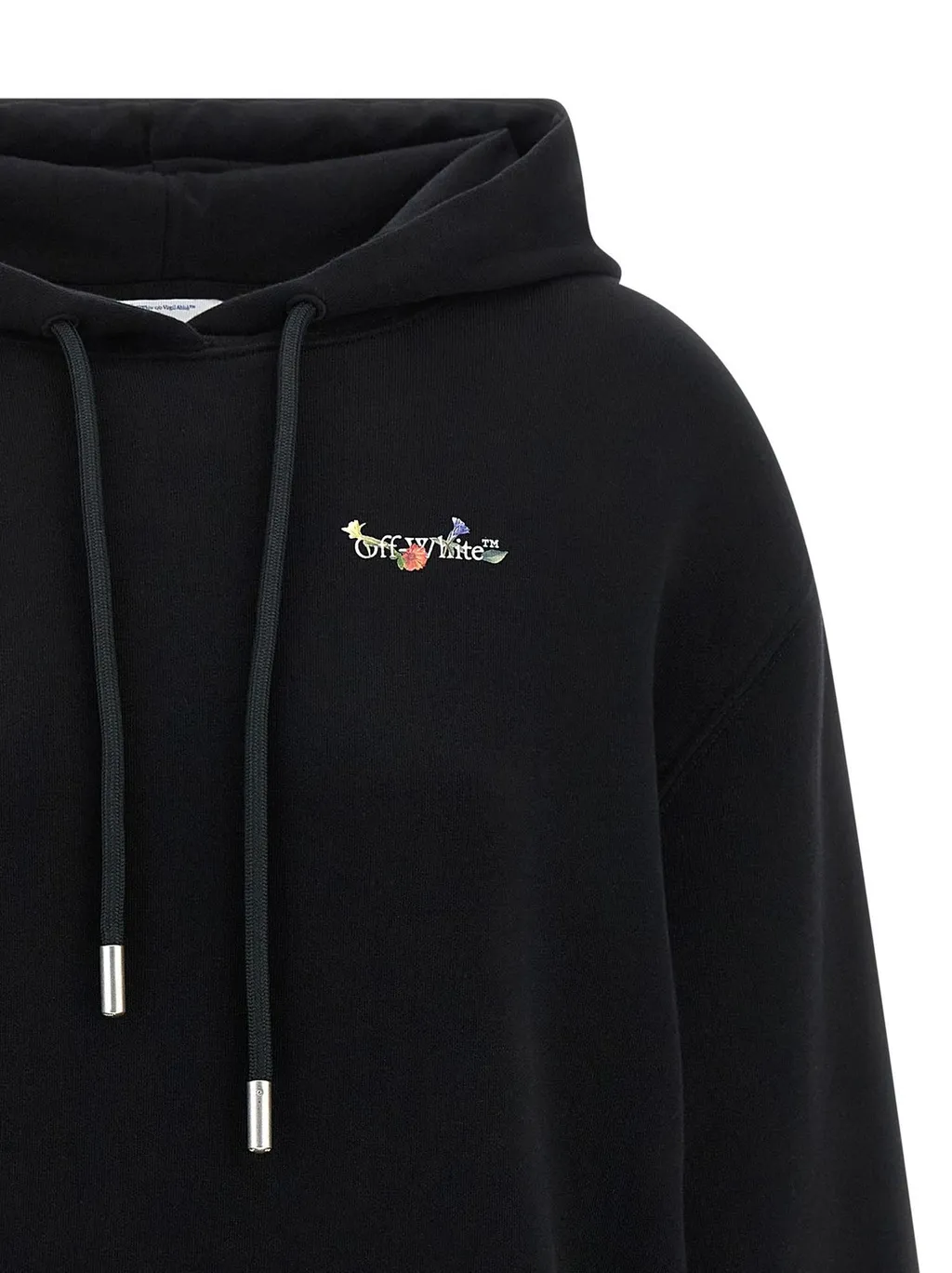 Off-White Logo Printed Drawstring Hoodie