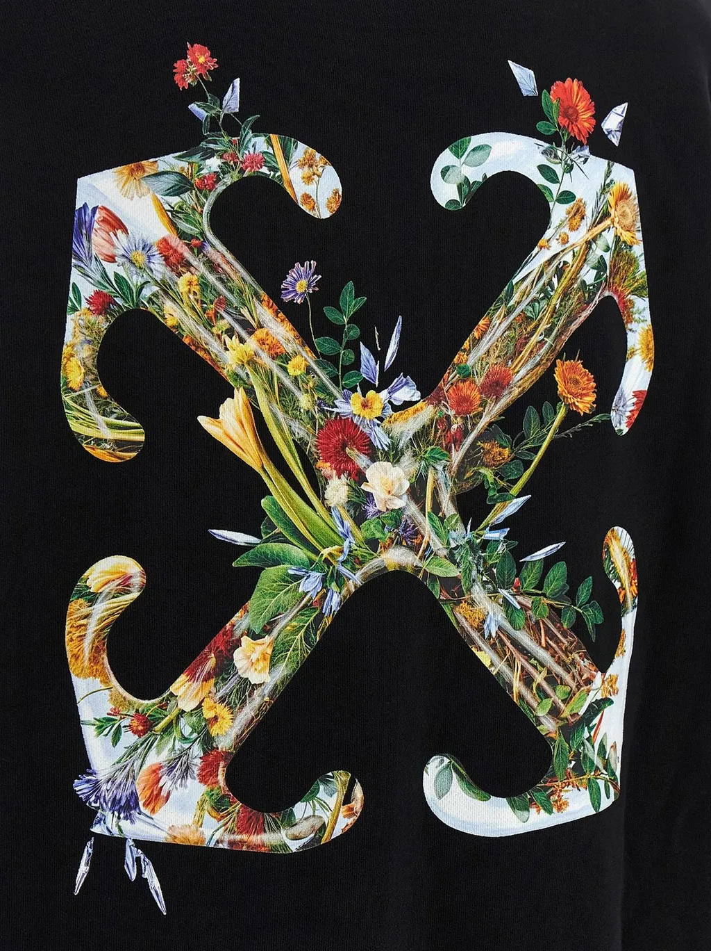 Off-White Logo Printed Drawstring Hoodie