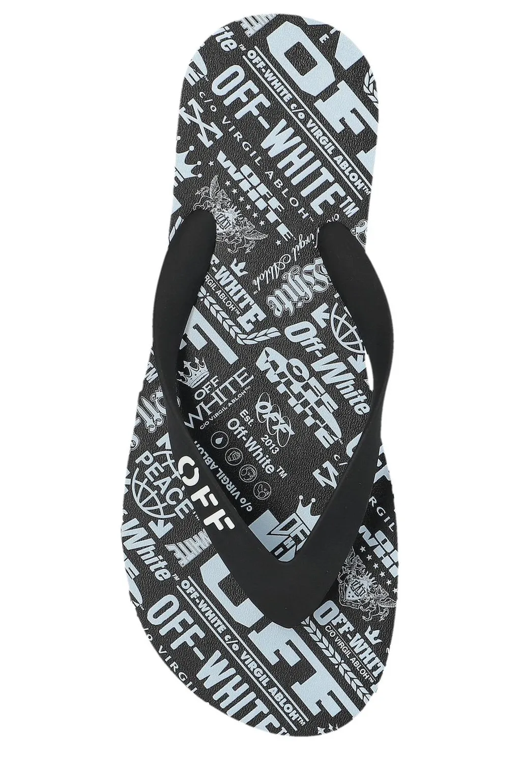 Off-White Allover Logo Printed Flip Flops
