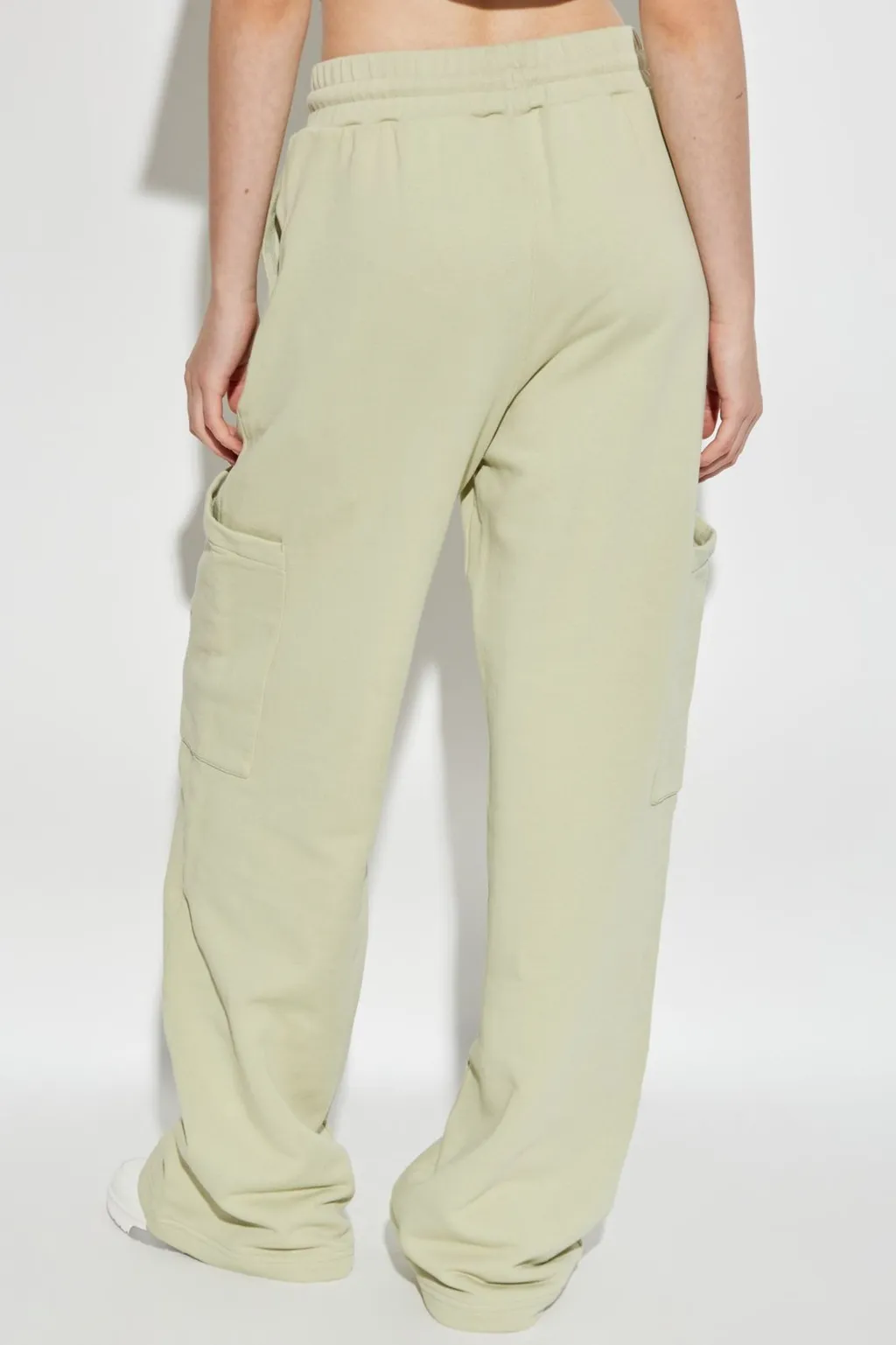 Off-White Floral Logo Embroidered Drawstring Sweatpants