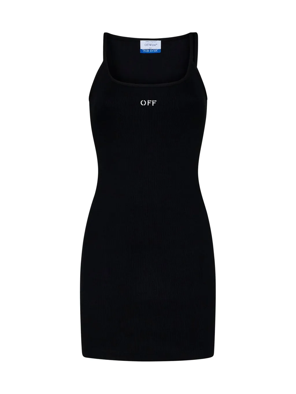 Off-White Logo Embroidered Sleeveless Dress