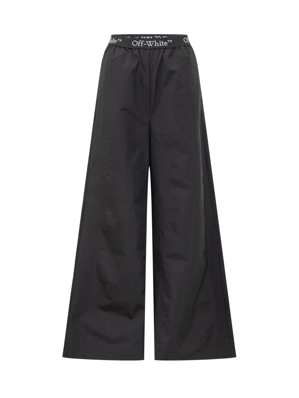 Off-White Logo Band Wide Leg Trousers