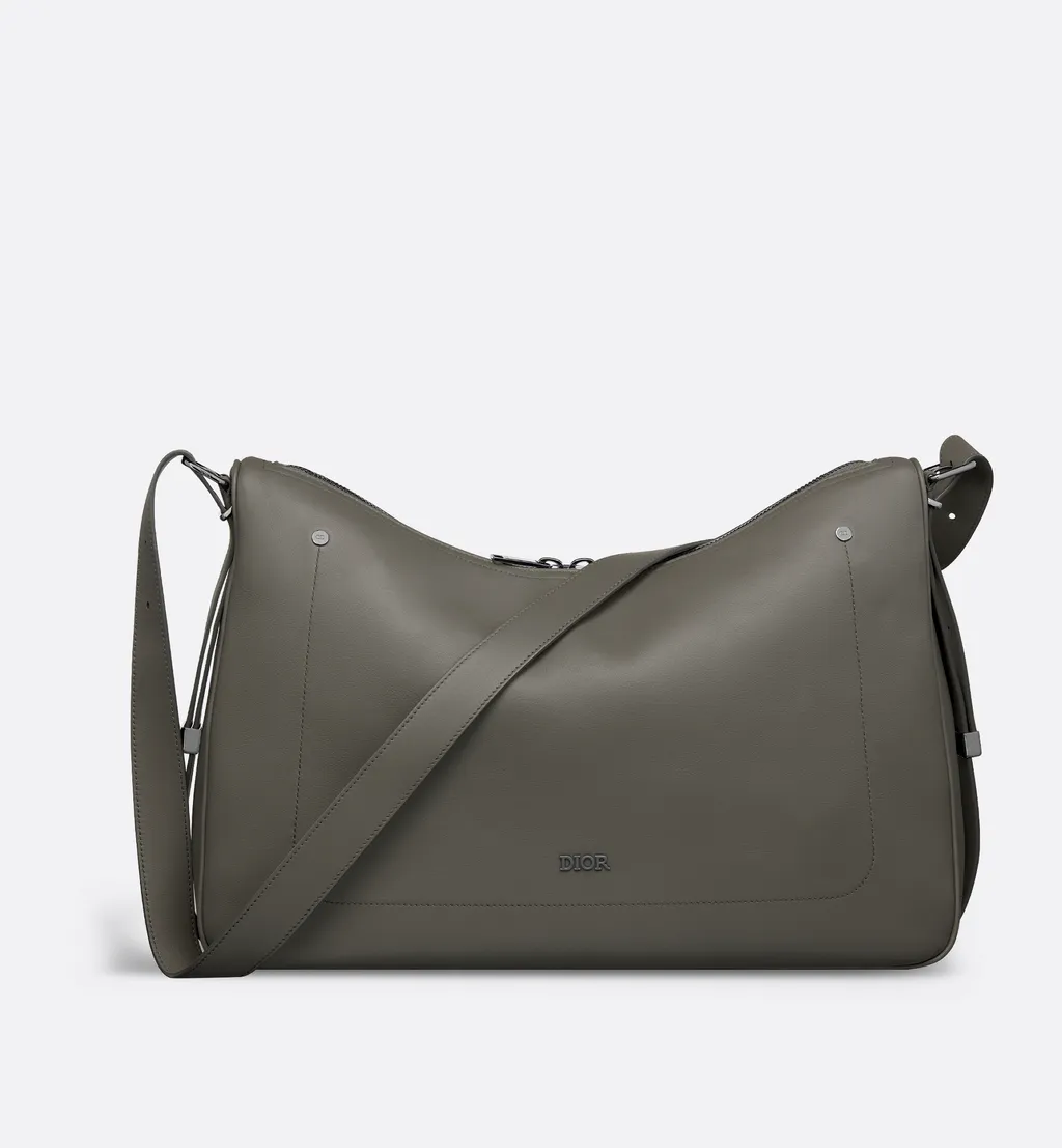 Large Dior Slider Zipped Hobo Bag