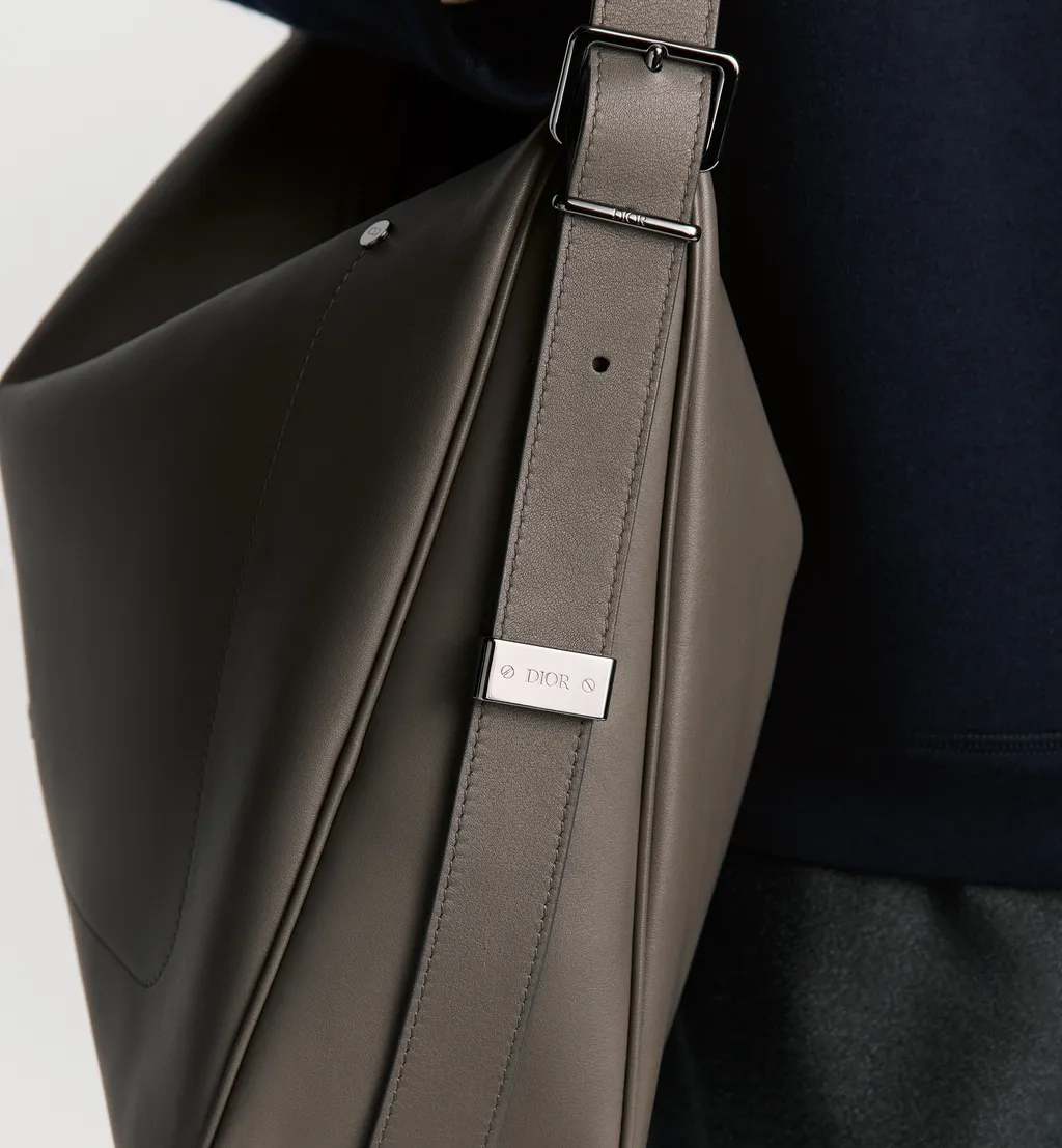 Large Dior Slider Zipped Hobo Bag
