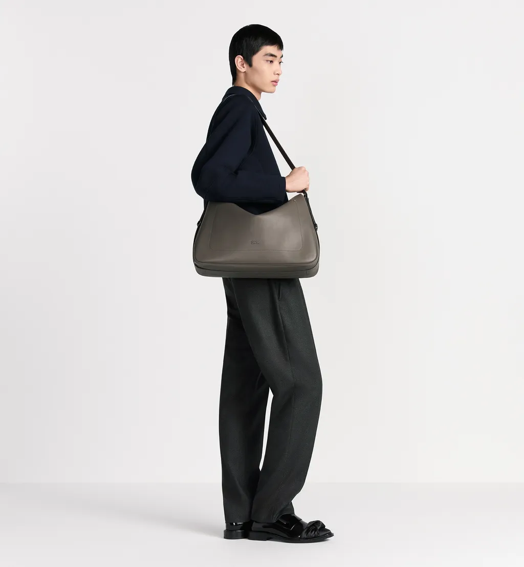 Large Dior Slider Zipped Hobo Bag