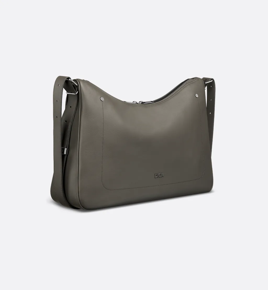 Large Dior Slider Zipped Hobo Bag