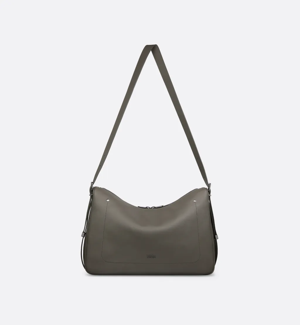 Large Dior Slider Zipped Hobo Bag