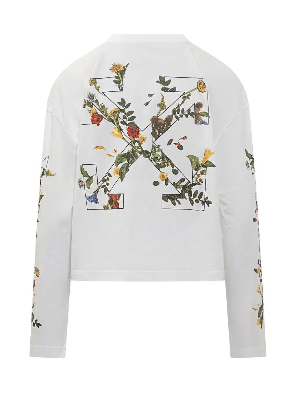 Off-White Arrow Flowers Long-Sleeved T-Shirt