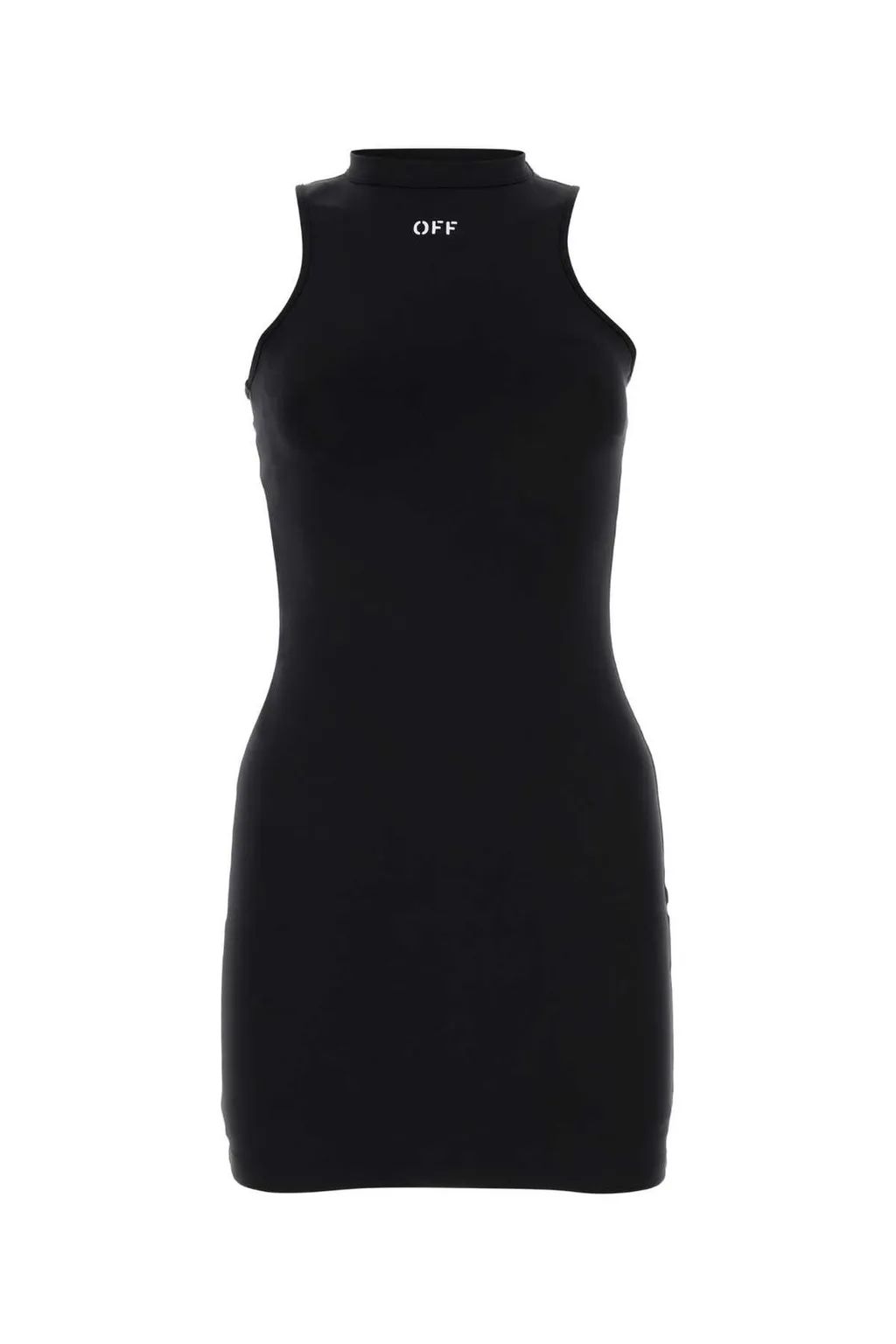 Off-White Sleek Rowing Sleeveless Mini Dress